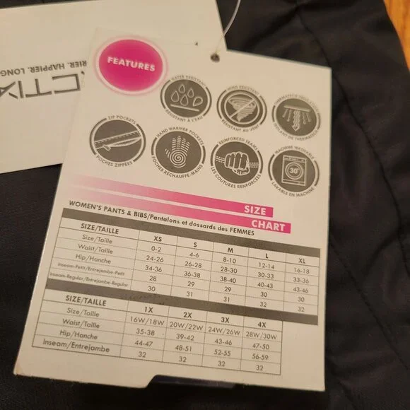 Arctix Black Snow Pants M Waterproof Wind Resistant Insulated ThermaTech Breatha - Picture 5 of 11